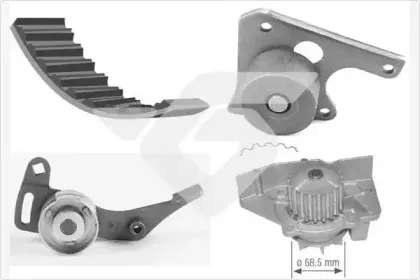 Водяной насос + комплект зубчатого ремня HUTCHINSON купить